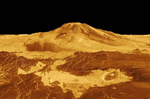 El mapa que muestra los 85 mil volcanes de Venus