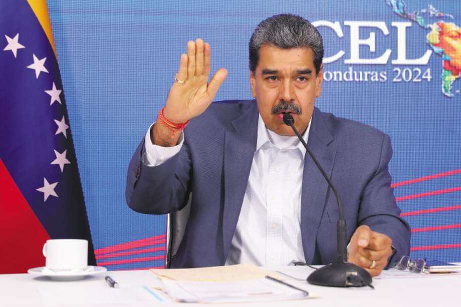 El presidente venezolano, Nicolá Maduro, durante una reunión virtual de la Comunidad de Estados Latinoamericanos y Caribeños (Celac).