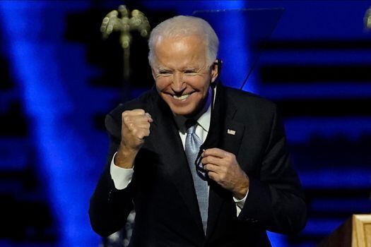 Joe Biden dio su primer discurso ayer en la noche luego de conocer su victoria en las elecciones.