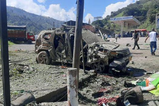 El pasado sábado la sede de la estación de  la Policía de Carreteras en Cañasgordas, Antioquia, fue blanco de un atentado.