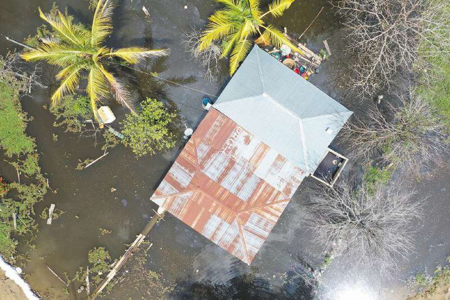 Imagen de la inundación que se presentó en La Mojana hace 2 años. 