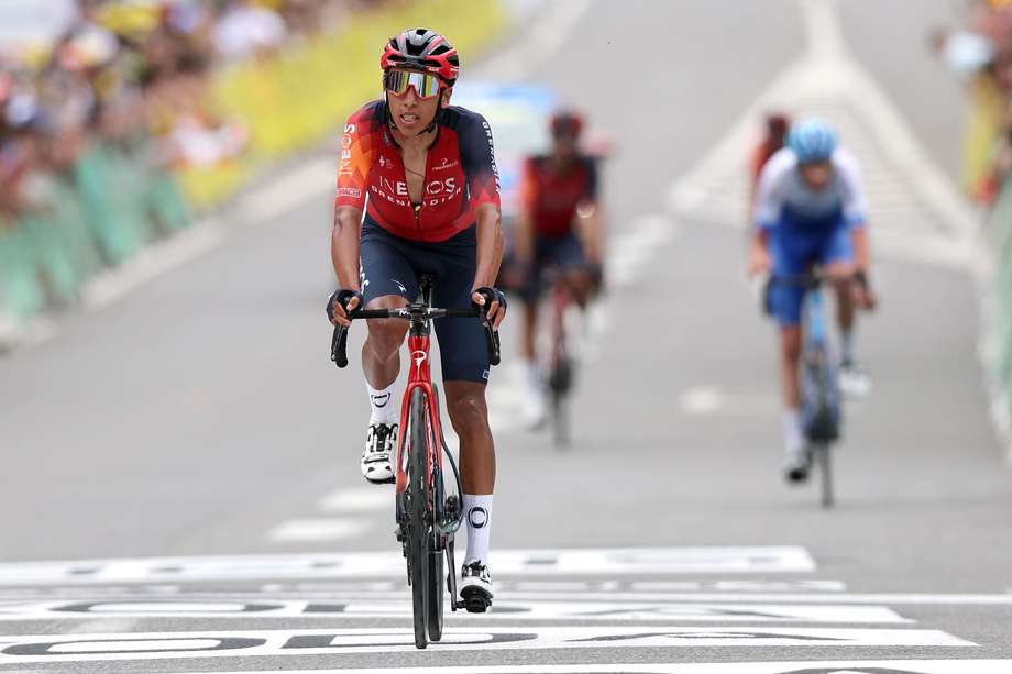 Egan Bernal, en el Tour de Francia. 