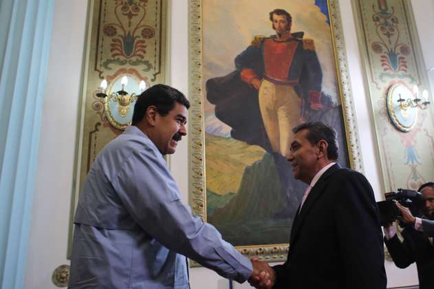 "Saldrán derrotados": líder chavista en marcha contra EE.UU. en Venezuela