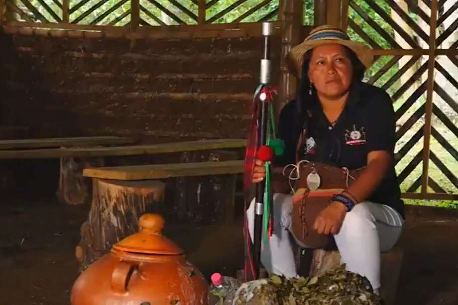 Sandra Liliana Peña, gobernadora indígena del Cauca. Twitter CRIC.