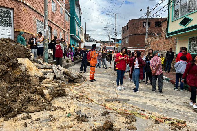 Explosión de tubería de gas en el sur de Bogotá dejó tres personas heridas