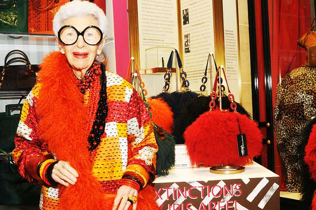 Iris Apfel, icono de la moda a los 99 años 