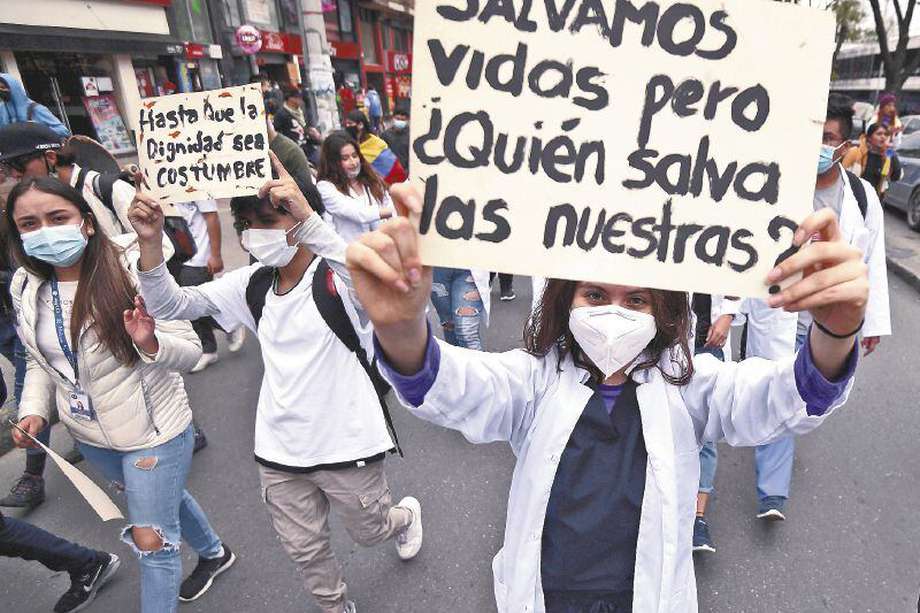 La reforma a la salud es uno de los puntos de rechazo del Comité del Paro Nacional. / Mauricio Alvarado - El Espectador