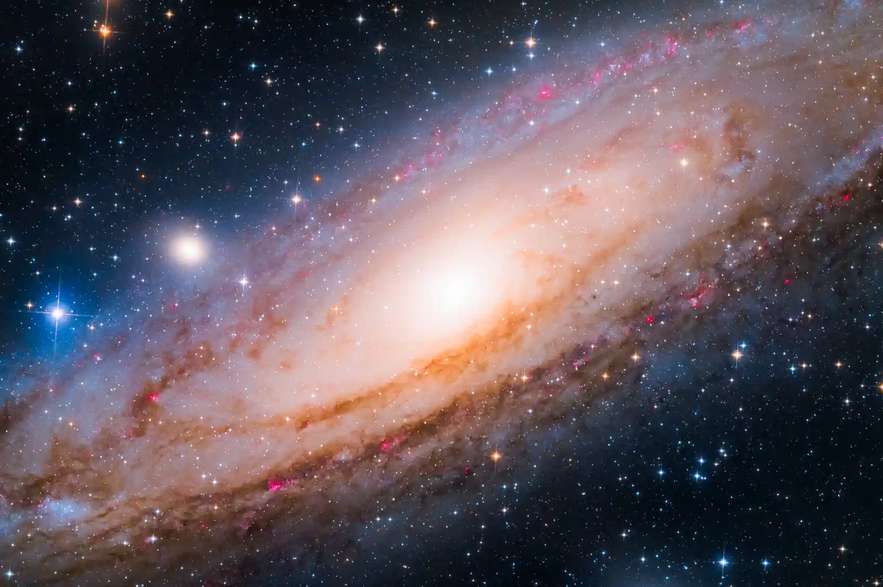 Joven fotógrafo astronómico del año|Título "El vecino"|La galaxia de Andrómeda, o Messier 31 (M31) es una de las vecinas más cercanas y más grandes de la Vía Láctea.