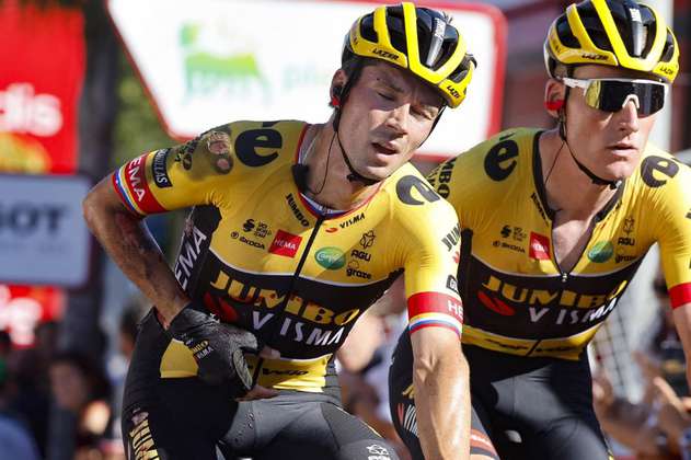 Primoz Roglic se retiró de la Vuelta a España 2022