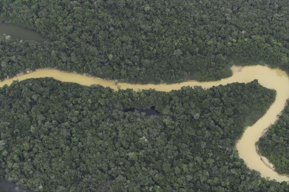 Vista aérea de la zona del parque Chiribiquete.