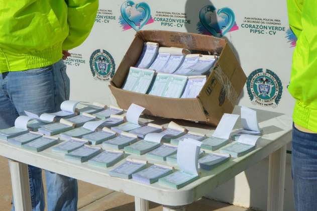Capturan a 31 personas dedicadas a la venta de chance ilegal en Cundinamarca