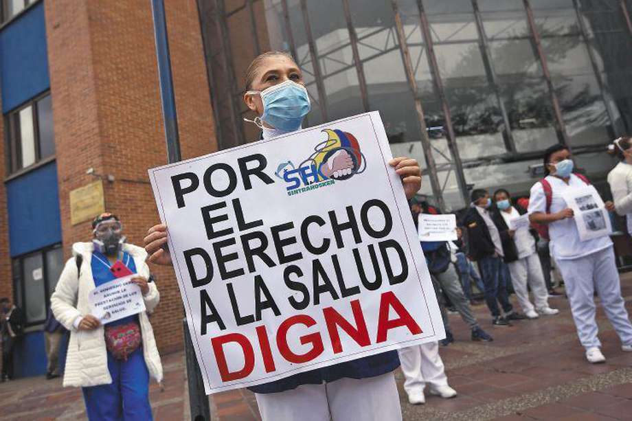 Protesta de médicos en Hospital de Kennedy. (Imagen de referencia)