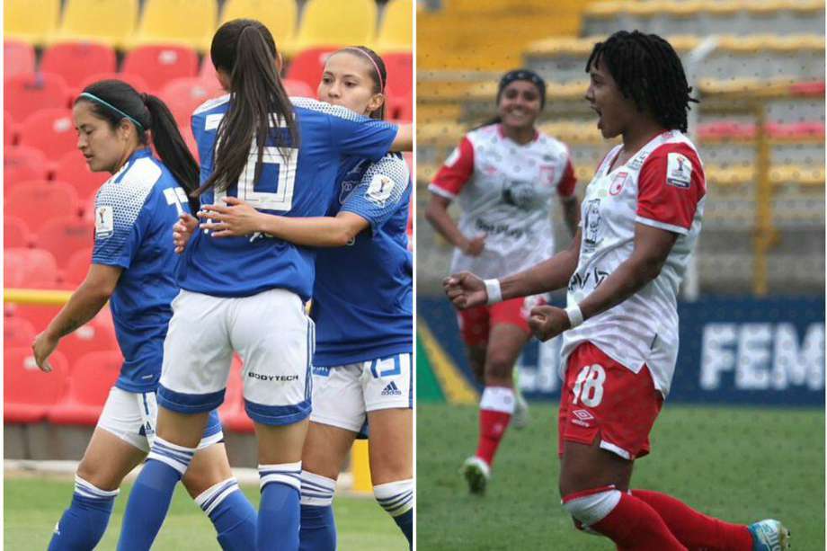 Santa Fe-DIM y América-Millos,  semifinales de la Liga Femenina.