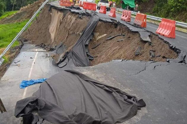 Vía Bucaramanga-Barrancabermeja se dañó con apenas 10 días de inauguración