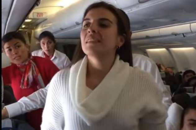 Mujer alicorada causa altercados en vuelo Bogotá - Nueva York 