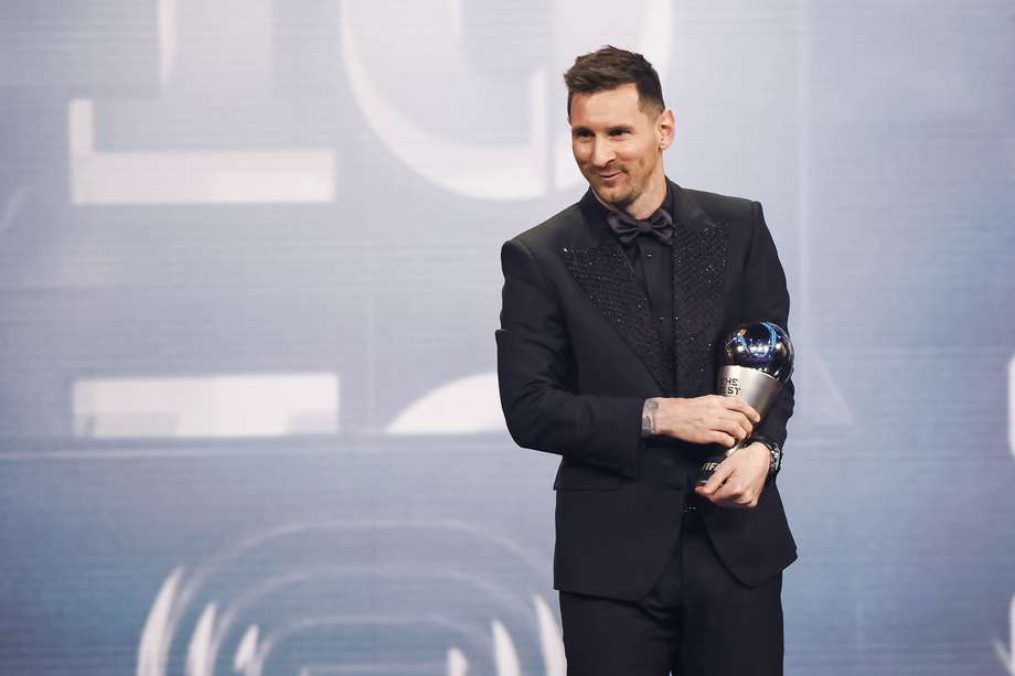Messi, en la reciente gala de la FIFA "The Best", reconocido como el mejor jugador del mundo. 