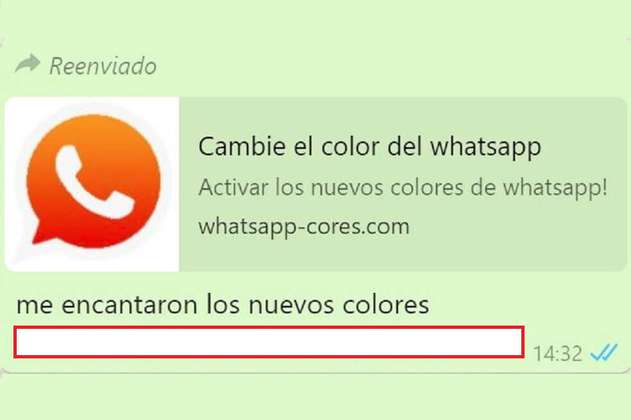 “Cambie el color del Whatsapp”, la amenaza viral que no para de propagarse