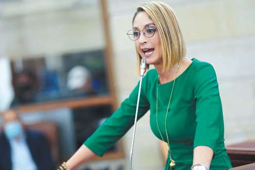  El 20 de julio de 2021, Jennifer Arias fue elegida presidenta de la Cámara de Representantes. Luego del escándalo por su presunto plagio, no volvió a aspirar al legislativo. / Congreso