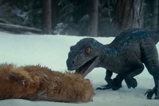 Una escena de la película “Jurassic Park Dominion”.