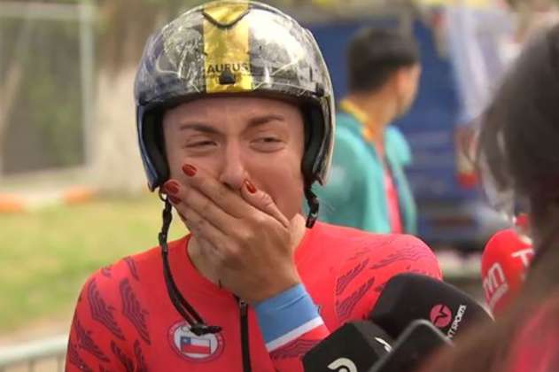 Ciclista rompe en llanto tras ganar medalla días después del asesinato de su hermano