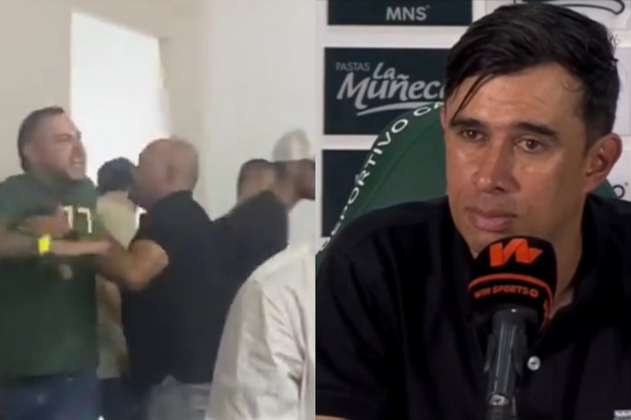 Video: hincha de Nacional entró a rueda de prensa e insultó a Bodmer
