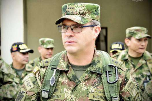 General Jorge Salgado. / Tomada de la cuenta de Twitter de la emisora del Ejército @emisoraejercito. 
