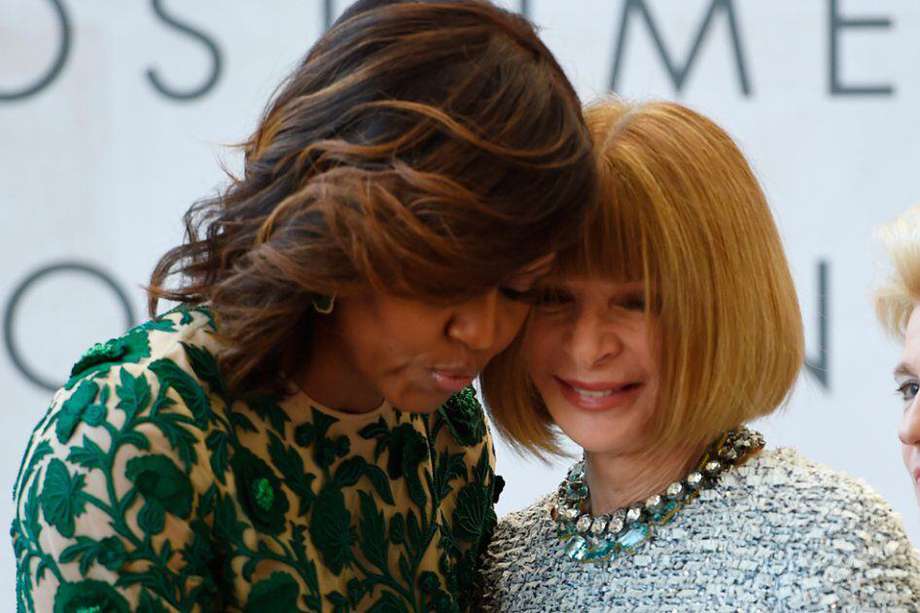 Michelle Obama y Anna Wintour. / AFP