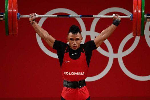 Luis Javier Mosquera ganó medalla de plata para Colombia en los últimos Juegos Olímpicos (Photo de Vincenzo Pinto/ AFP)
