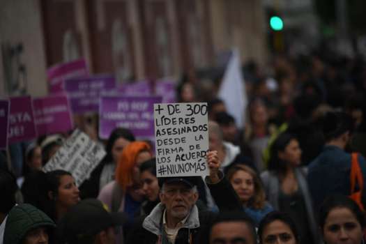El viernes miles de personas salieron a las calles del país para protestar por los asesinatos de líderes sociales. / Cristian Garavito-El Espectador