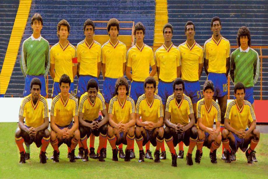 La selección de Colombia sub-20 de 1985, dirigida por Luis Alfonso Marroquín.