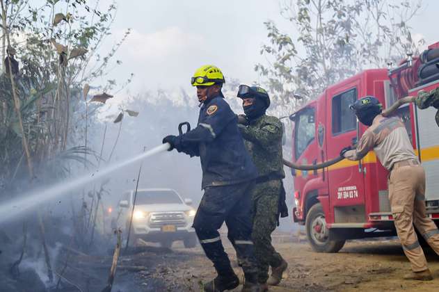Incendio forestal en San Onofre, Sucre, ha afectado más de 1.200 hectáreas