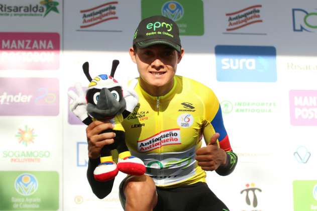 Rodrigo Contreras, el primer líder de la Vuelta a Colombia 2018