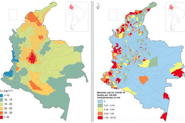 En Colombia el aire contaminado no influyó en las muertes por COVID-19 