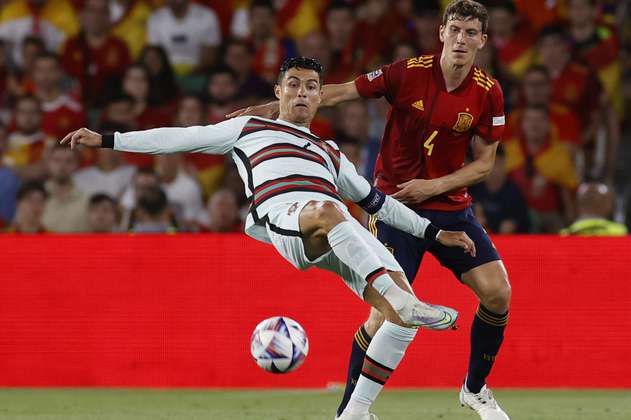 Portugal rescató un punto en su visita a España por la Liga de Naciones de la Uefa