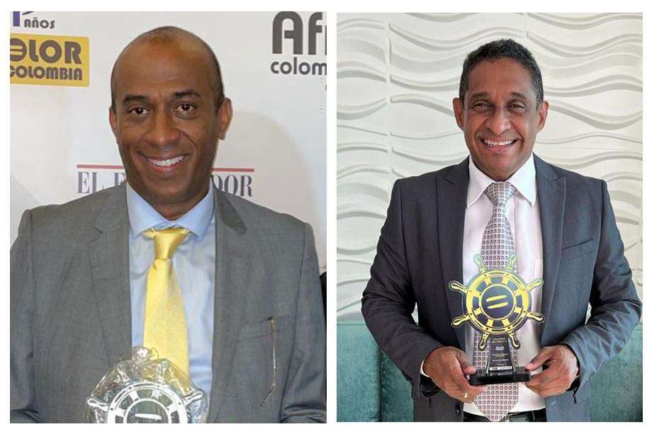 Jorge Isaac Mosquera Lasso y William Vásquez fueron galardonados como Afrocolombianos del Año (2020-2021) por su trabajo en el sector privado.