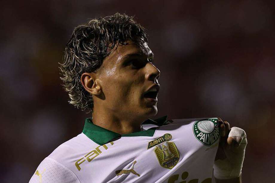 Richard Ríos ha disputado 18 partidos en lo que va de 2024 con Palmeiras. Este domingo marcó su primer gol del año.