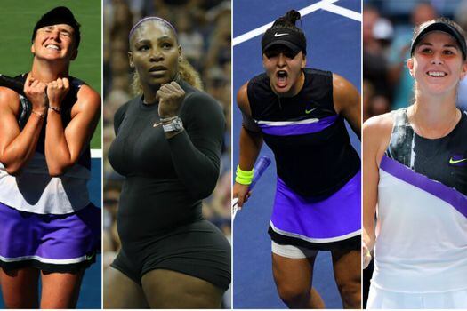 Svitolina, Williams, Andreescu y Bencic, las semifinalistas en Nueva York. / AFP y EFE