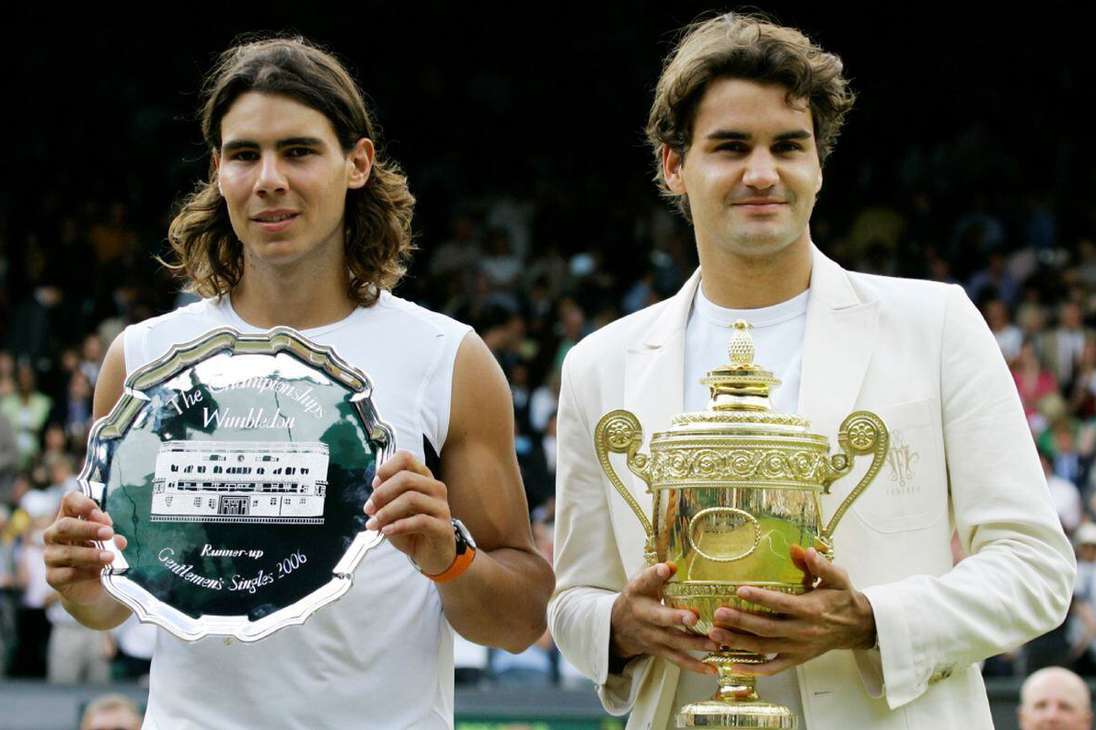 El primer encuentro en Wimbledon fue en 2006. Federer se llevó el partido 6-0, 7-6, 6-7 y 6-3.