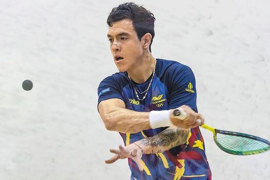 Miguel Ángel Rodríguez consiguió tres de los seis oros de la selección colombiana de squash en las justas. / Juegos Bolivarianos