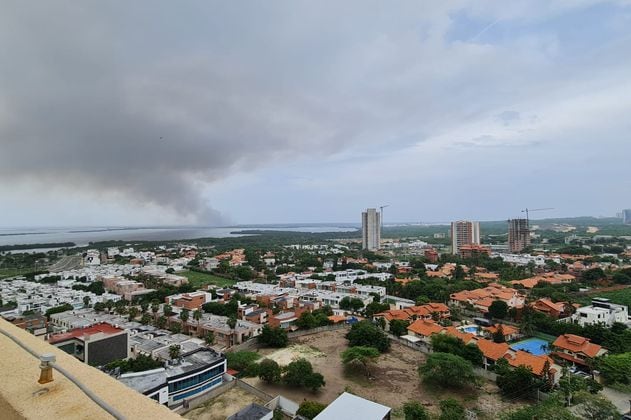 Reportan incendio en el área protegida Vía Parque Isla de Salamanca