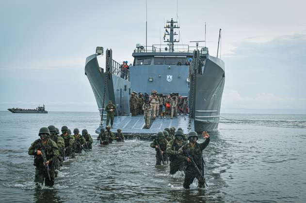 Armadas de ocho países simularon emergencia en el Golfo de Morrosquillo