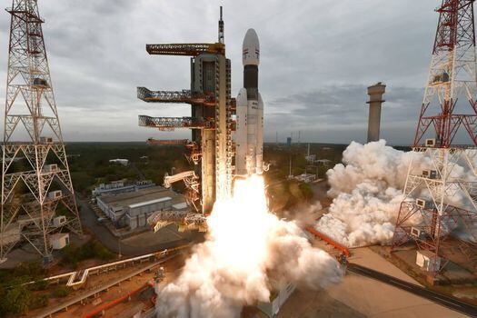 Imagen del lanzamiento de Chandrayaan-2, realizado el 22 de julio de este año.