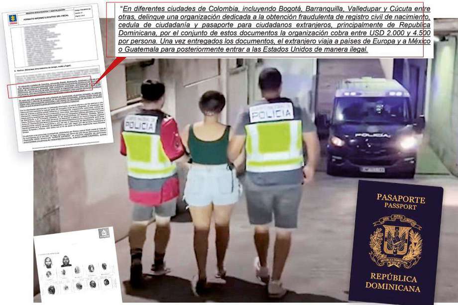 La domincana Francelys María Furcal fue detenida en Madrid, España. Ingresó a ese país con pasaporte fraudulento colombiano.