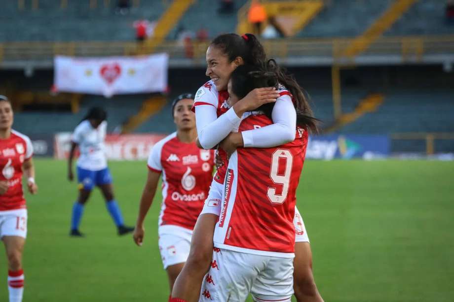 La venezolana Micheel Baldallo fue campeona con Santa Fe en la temporada 2023 de la Liga Femenina.