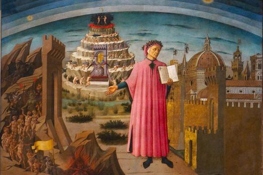 La cuna del humanismo italiano, ese fue Dante Alighieri. Su inspiración en la visión cosmológica de la cultura medieval le permitió consolidar un entramado teológico y filosófico cuyo centro es la libertad, la acción de liberar al otro a través del amor.