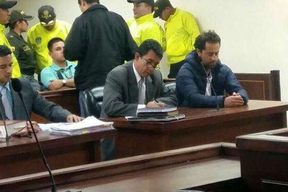 Rafael Uribe durante la audiencia en la que se legalizó su captura. / /Colprensa