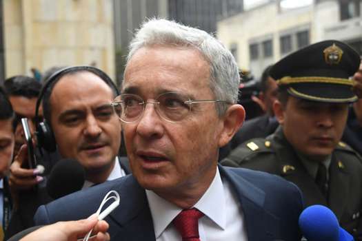 El 8 de octubre de 2019 el expresidente y senador Álvaro Uribe Vélez acudió a diligencia de indagatoria en la Corte Suprema. /Gustavo Torrijos-El Espectador