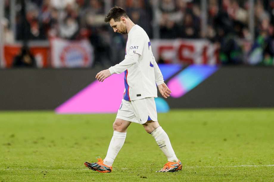 Lionel Messi en la eliminación de PSG de la Champions League la semana pasada. 