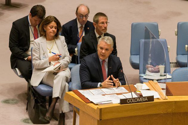“No hay enemigos de la paz en la institucionalidad”: Duque al Consejo de Seguridad