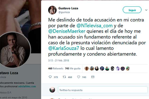 Director Gustavo Loza niega acusación de violación de Karla Souza